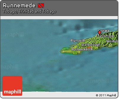 Satellite Panoramic Map of Runnemede