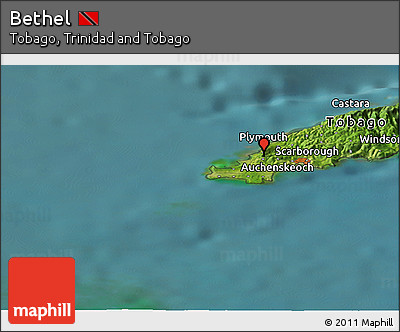 Satellite Panoramic Map of Bethel