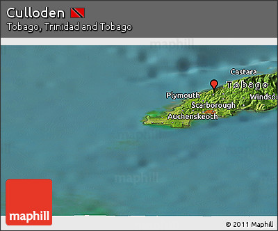 Satellite Panoramic Map of Culloden