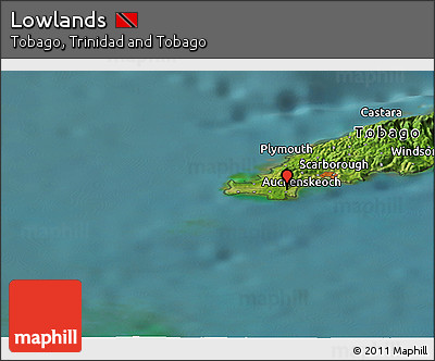 Satellite Panoramic Map of Lowlands