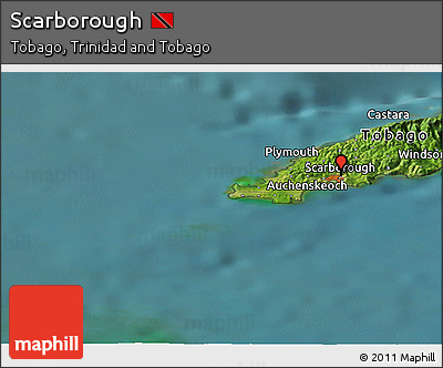 Satellite Panoramic Map of Scarborough