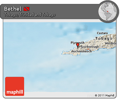 Shaded Relief Panoramic Map of Bethel