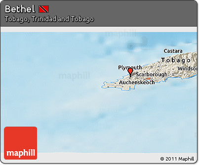 Shaded Relief Panoramic Map of Bethel