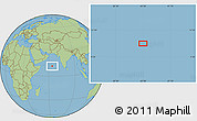 Savanna Style Location Map of the area around 11° 9' 41" N, 63° 49' 30" E