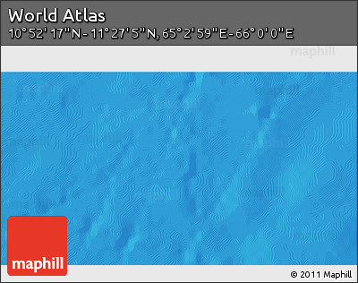 Physical 3D Map of the Area around 11° 9' 41" N, 65° 31' 30" E