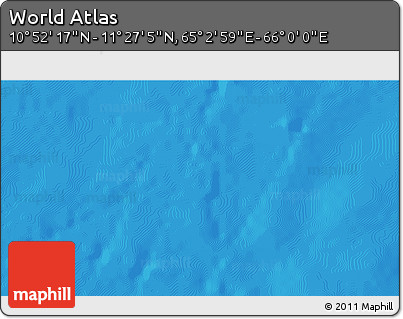 Physical 3D Map of the Area around 11° 9' 41" N, 65° 31' 30" E