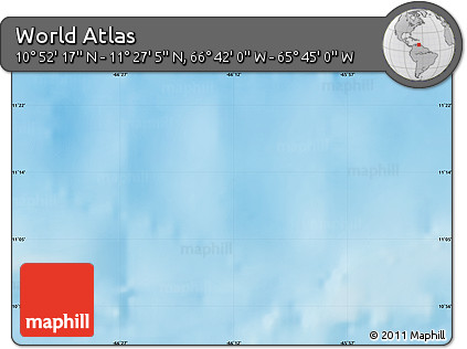 Physical Map of the Area around 11° 9' 41" N, 66° 13' 29" W
