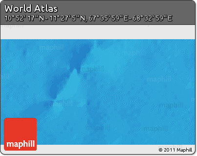 Physical 3D Map of the Area around 11° 9' 41" N, 68° 4' 29" E