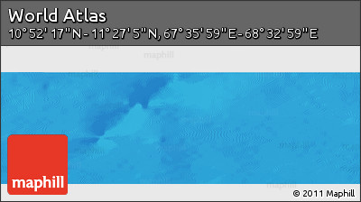 Physical Panoramic Map of the Area around 11° 9' 41" N, 68° 4' 29" E