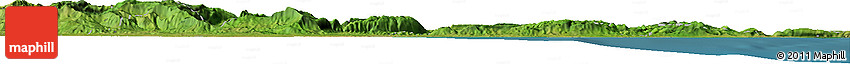Satellite Horizon Map of the Area around 11° 9' 41" N, 68° 46' 30" W