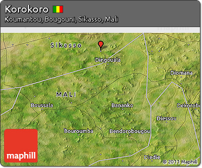 Satellite 3D Map of Korokoro
