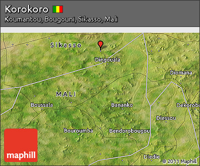 Satellite 3D Map of Korokoro