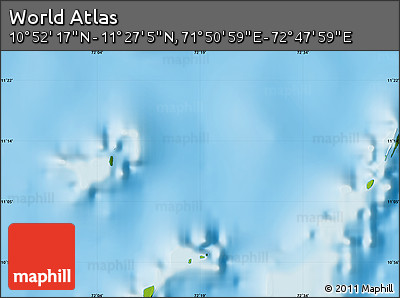 Physical Map of the Area around 11° 9' 41" N, 72° 19' 29" E