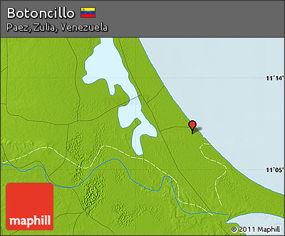 Physical Map of Botoncillo