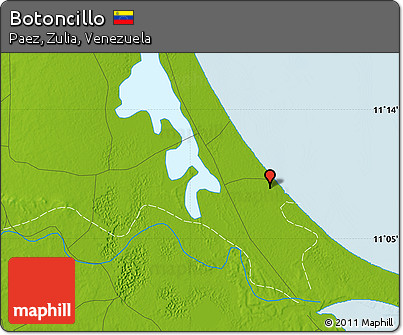 Physical Map of Botoncillo