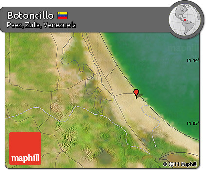 Satellite Map of Botoncillo