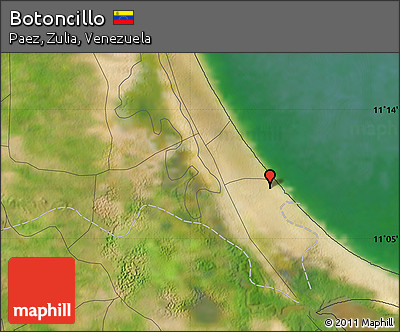 Satellite Map of Botoncillo