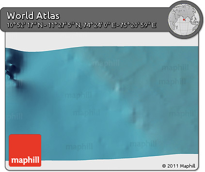 Satellite 3D Map of the Area around 11° 9' 41" N, 74° 52' 30" E