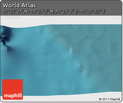 Satellite 3D Map of the Area around 11° 9' 41" N, 74° 52' 30" E