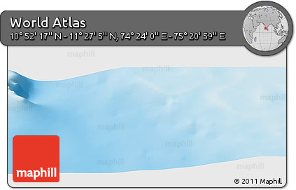 Physical Panoramic Map of the Area around 11° 9' 41" N, 74° 52' 30" E