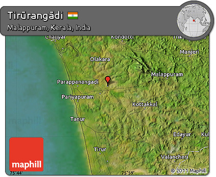 Satellite Map of Tirūrangādi