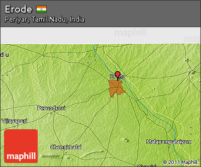 Physical 3D Map of Erode