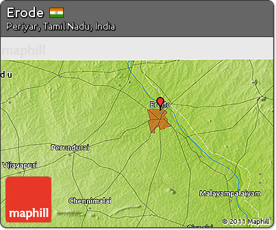 Physical 3D Map of Erode