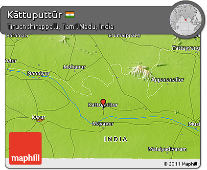 Physical 3D Map of Kāttuputtūr