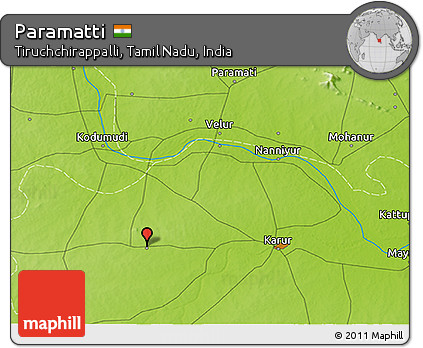 Physical 3D Map of Paramatti