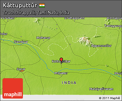 Physical 3D Map of Kāttuputtūr