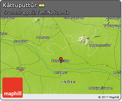 Physical 3D Map of Kāttuputtūr