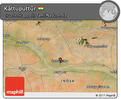 Satellite 3D Map of Kāttuputtūr
