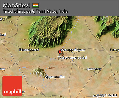Satellite 3D Map of Mahādevi