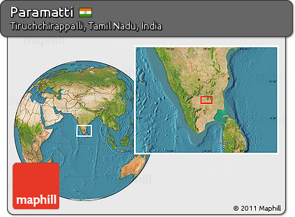 Satellite Location Map of Paramatti