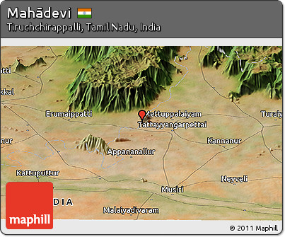 Satellite Panoramic Map of Mahādevi