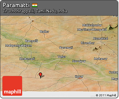 Satellite Panoramic Map of Paramatti