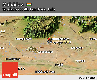Satellite Panoramic Map of Mahādevi