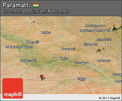Satellite Panoramic Map of Paramatti