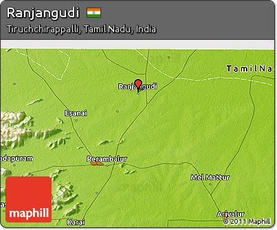 Physical 3D Map of Ranjangudi