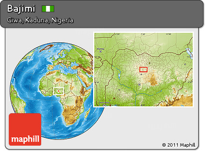 Physical Location Map of Bajimi