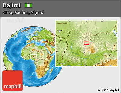 Physical Location Map of Bajimi