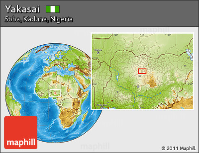 Physical Location Map of Yakasai