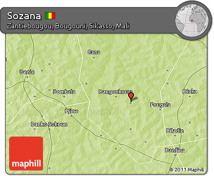 Physical 3D Map of Sozana