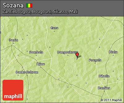 Physical 3D Map of Sozana