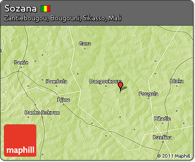 Physical 3D Map of Sozana