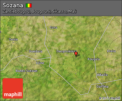 Satellite 3D Map of Sozana