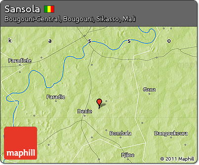 Physical Map of Sansola