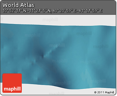 Satellite 3D Map of the Area around 11° 9' 41" N, 80° 49' 29" E