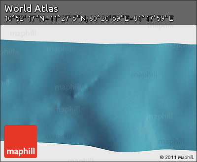 Satellite 3D Map of the Area around 11° 9' 41" N, 80° 49' 29" E