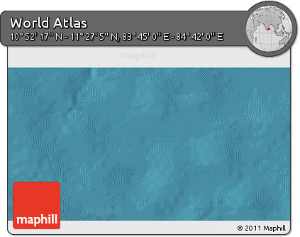 Satellite 3D Map of the Area around 11° 9' 41" N, 84° 13' 29" E